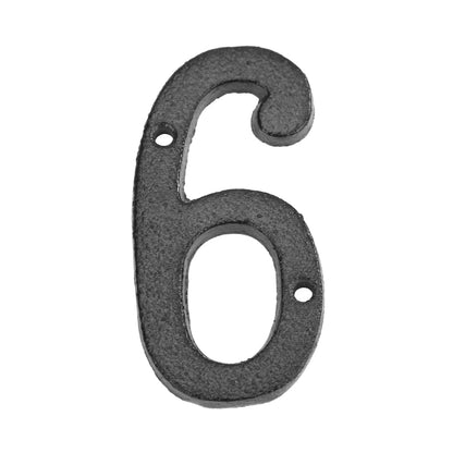 Cast Iron House Numbers 8cm - Door Plate Number Sign Metal