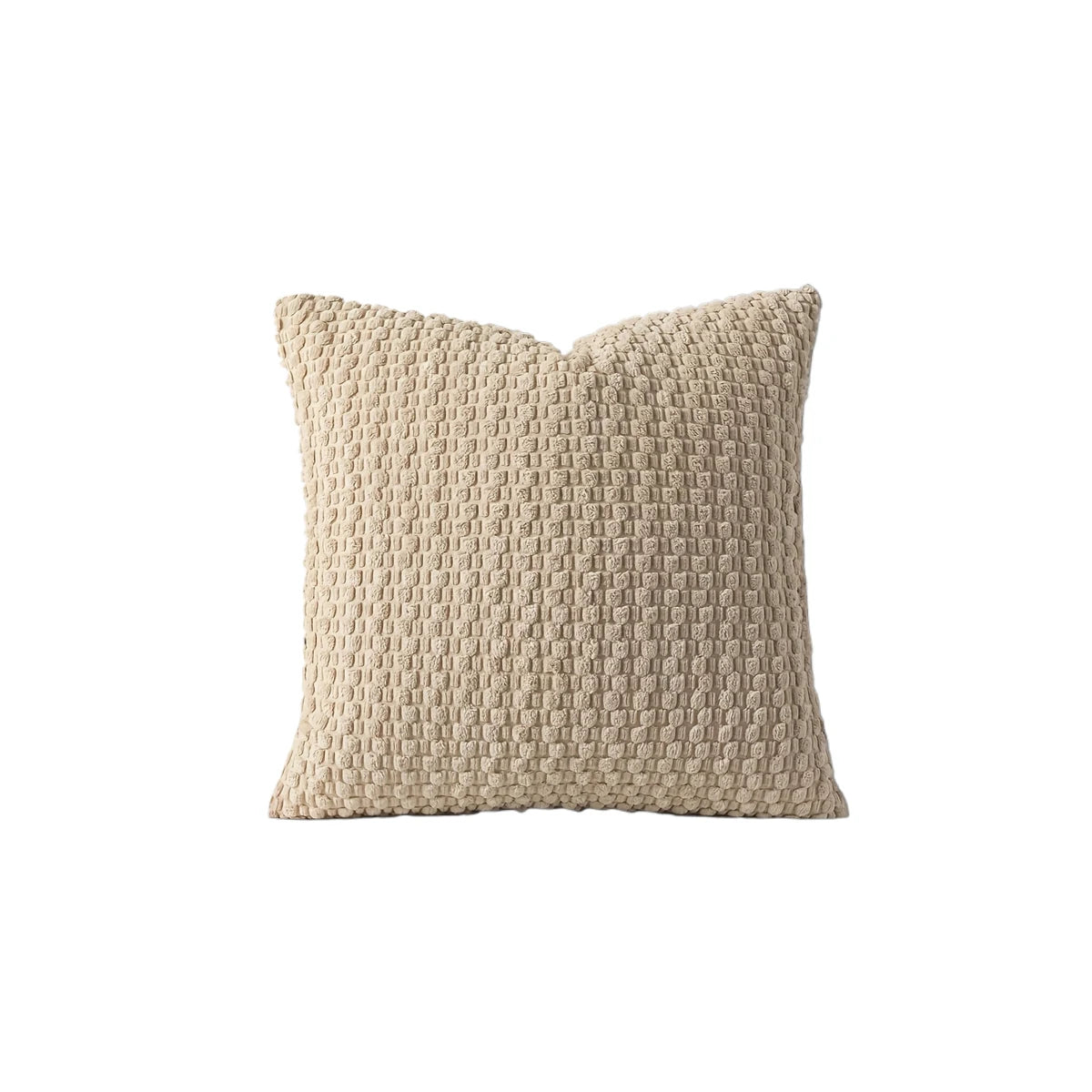 Cushion Cover Striped Corduroy - Beige Khaki Green Blue White