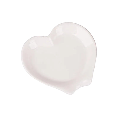 Heart Shaped Ceramic Spoon Rest - Kitchen Utensil Holder