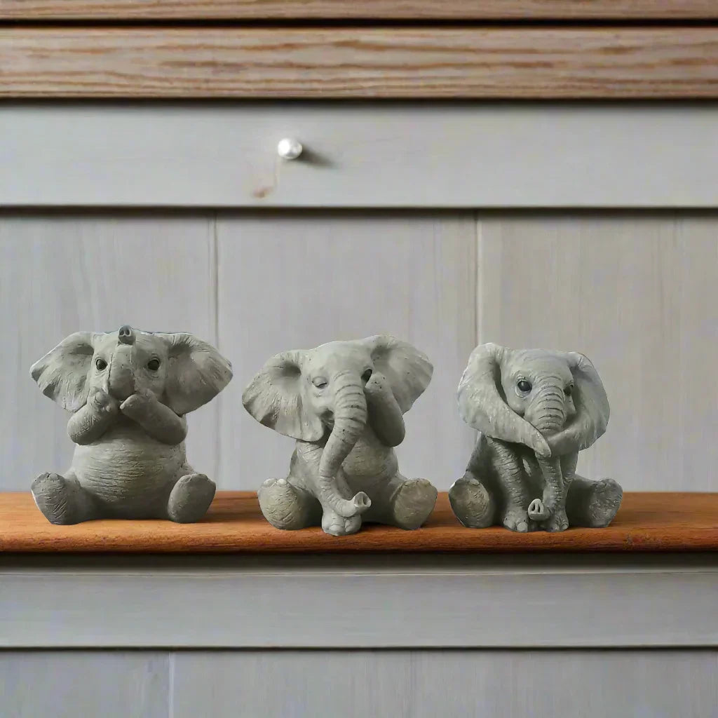 Elephant Cuties Ornament - The Renmy Store Homewares & Gifts 