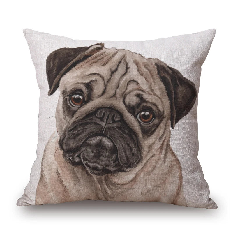 Dog Portrait Cushion Covers | Dalmatian, Boxer, Schnauzer & More | 45x45cm
