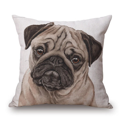 Dog Portrait Cushion Covers | Dalmatian, Boxer, Schnauzer & More | 45x45cm
