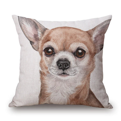 Dog Portrait Cushion Covers | Dalmatian, Boxer, Schnauzer & More | 45x45cm