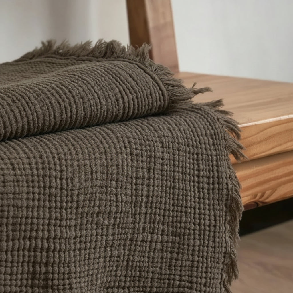 100% Cotton Muslin Blanket | Soft Throw & Bed Blanket Australia