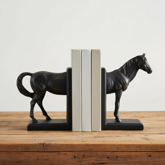 Horse Bookend Classic Country Farmhouse - Resin Bookends