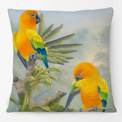 Australian Bird Art Cushion Covers | Lorikeet Kingfisher Toucan Seagull | Sofa Throw Pillow Cover