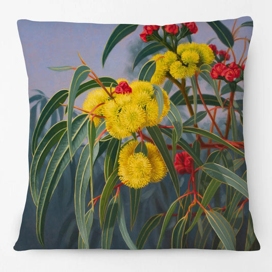 Cushion Cover Australian Flowers - Waratah Banksia Wattle