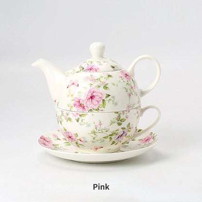 Teapot Tea Cup Set Floral