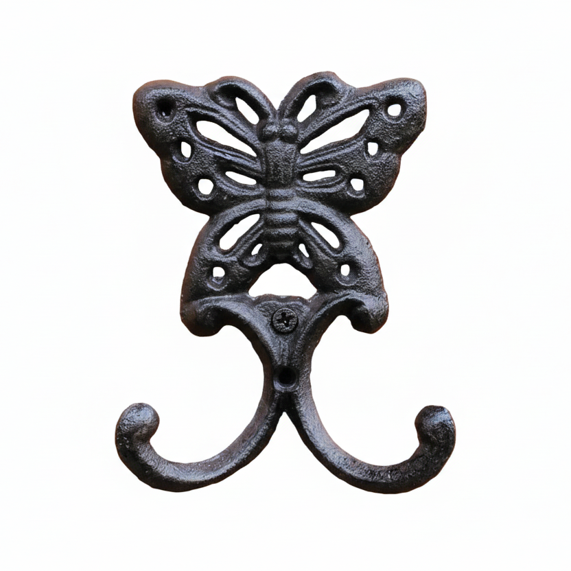 Cast Iron Hook | Butterfly Decorative Wall Hook