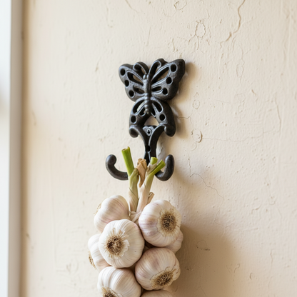 Cast Iron Hook | Butterfly Decorative Wall Hook