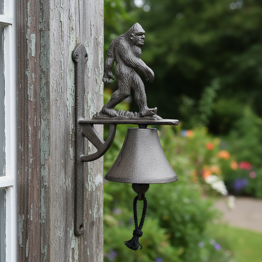 Doorbell Cast Iron Bigfoot Gorilla | Vintage Door Bell