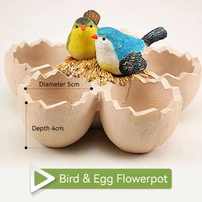 Chicken Bird Egg Pot Planter Garden