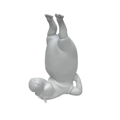 Yoga Hippo Resin Figurine | Zen Pose Animal Sculpture | Funny Home Decor Gift