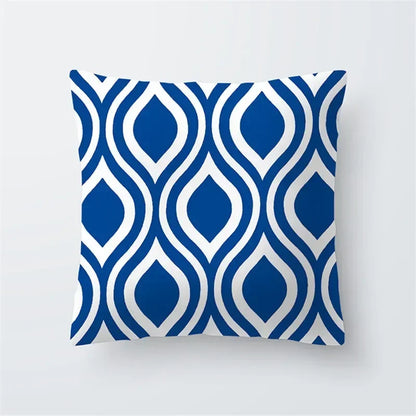Cushion Cover Sea Life | Blues & Whites Coastal Decorative Throw Pillow