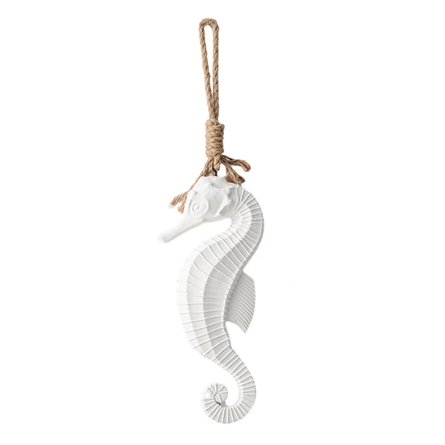 Seahorse Wooden Wall Hanging 27cm - Coastal Beach Decor