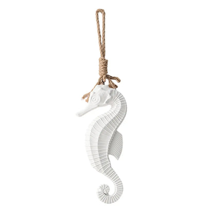 Seahorse Wooden Wall Hanging 27cm - Coastal Beach Decor