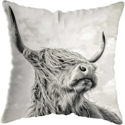 Cushion Cover Highland Cow Range - Multiple Sizes Available