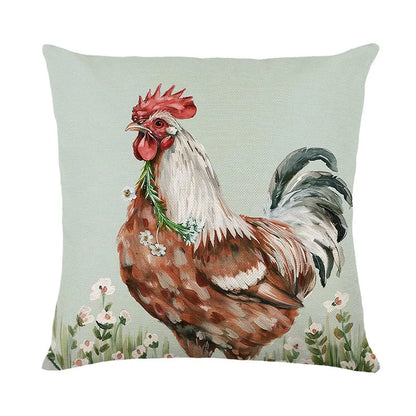 Cushion Cover Bless Home Chicken Rooster Cow Country | 3 Sizes 4 Designs
