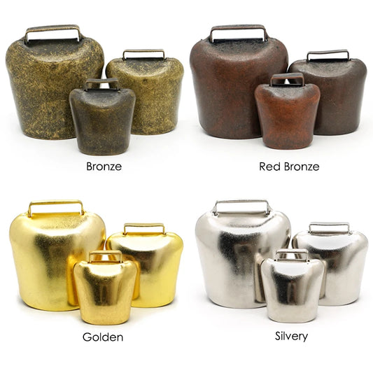Livestock Grazing Bells — Cow, Horse & Sheep | Bronze, Gold & Silver