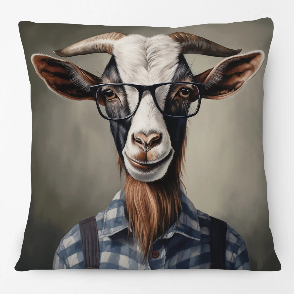 Cushion Cover Vintage Funky Horse Donkey Cow Dog
