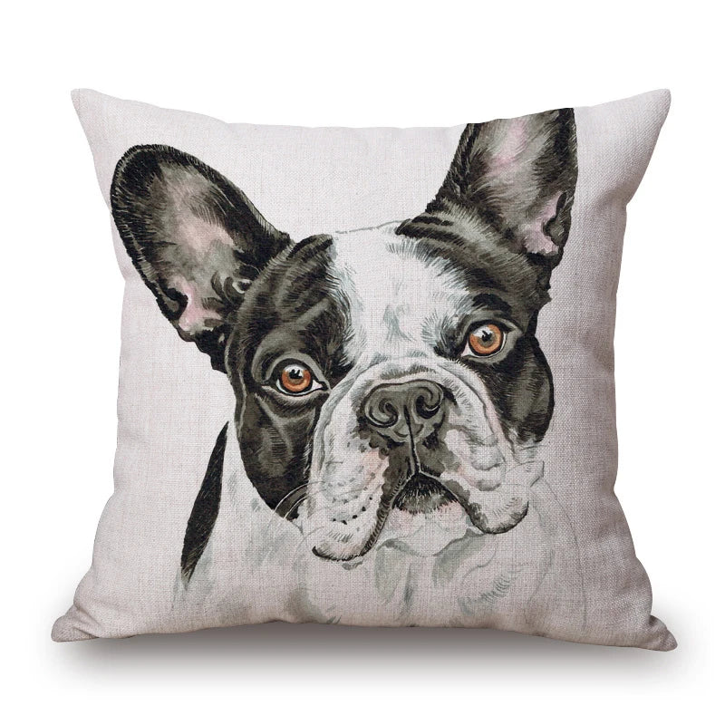 Dog Portrait Cushion Covers | Dalmatian, Boxer, Schnauzer & More | 45x45cm