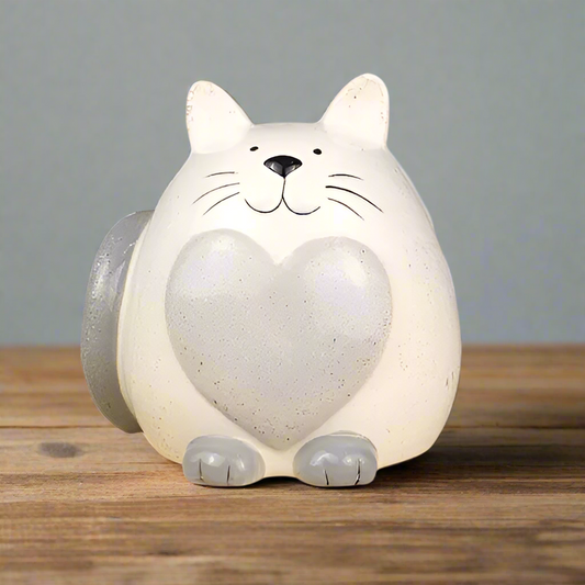 Cat Love Money Box Piggy Bank Savings Ornament