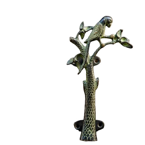Vintage Brass Parrot Door Handle | Left or Right Facing | 21cm Decorative Pull