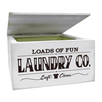 Laundry Co Vintage Wooden Box