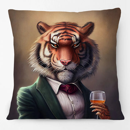 Cushion Cover Wine Bar Vintage Fun Cheetah Donkey Kangaroo