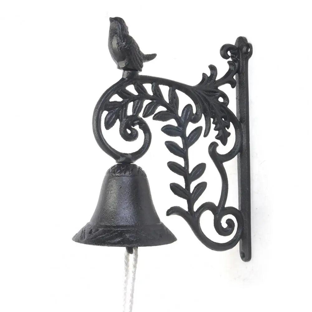 Door Bell Cast Iron Bird Leaf