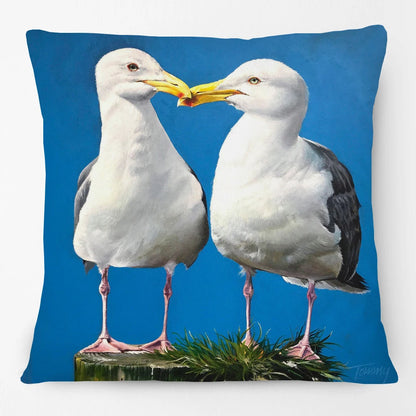 Australian Bird Art Cushion Covers | Lorikeet Kingfisher Toucan Seagull | Sofa Throw Pillow Cover