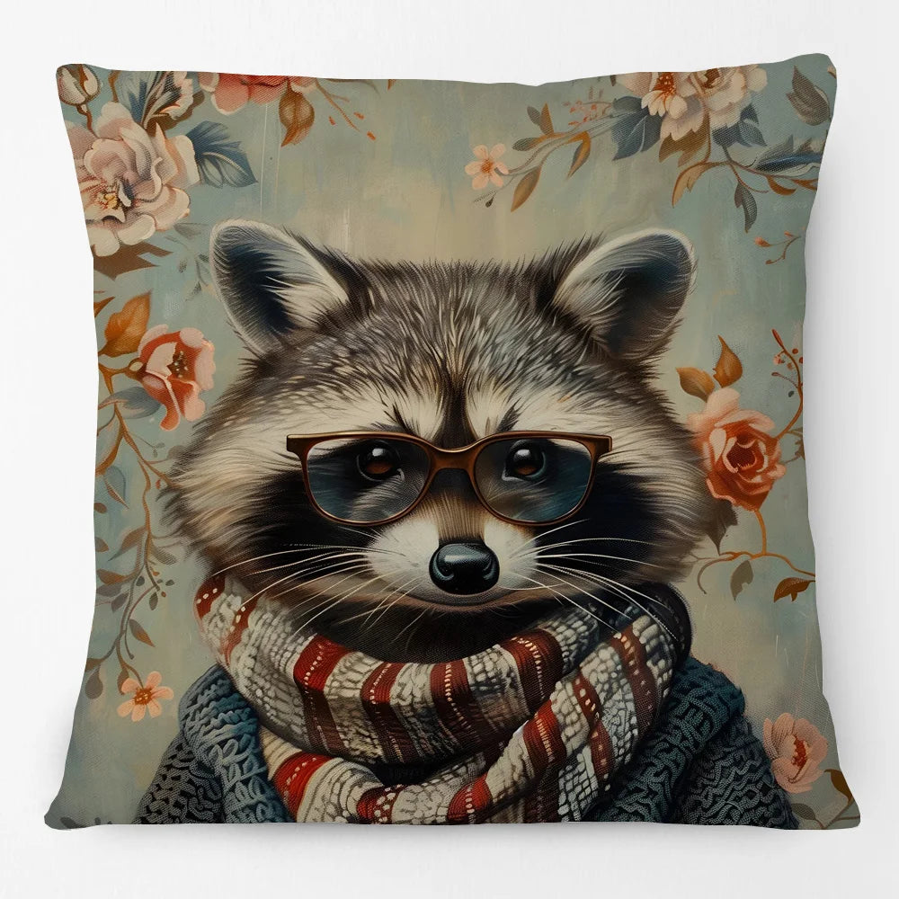 Cushion Cover Vintage Funky Horse Donkey Cow Dog