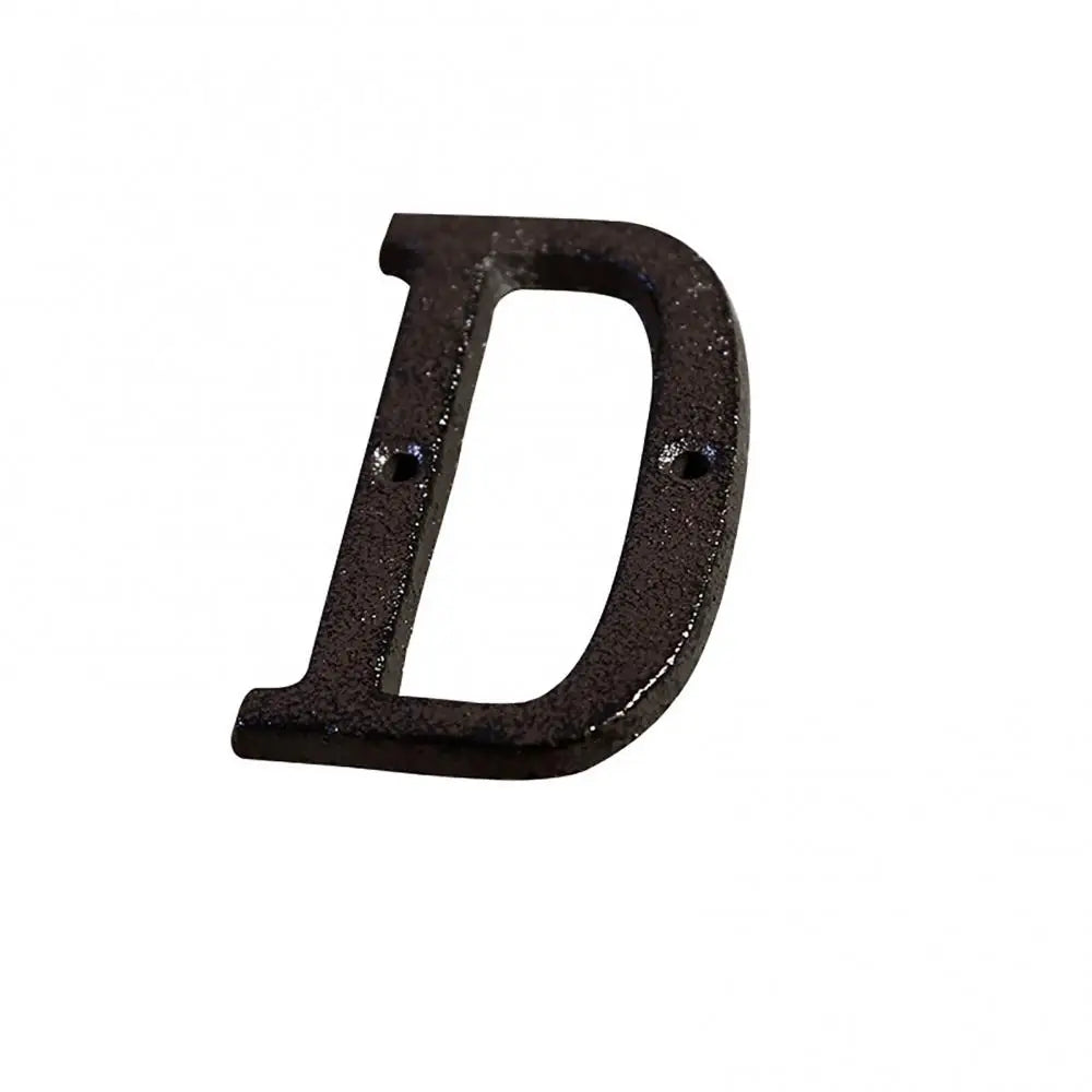 House Property Address A-Z Letter Alphabet Cast Iron Rustic