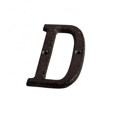 House Property Address A-Z Letter Alphabet Cast Iron Rustic
