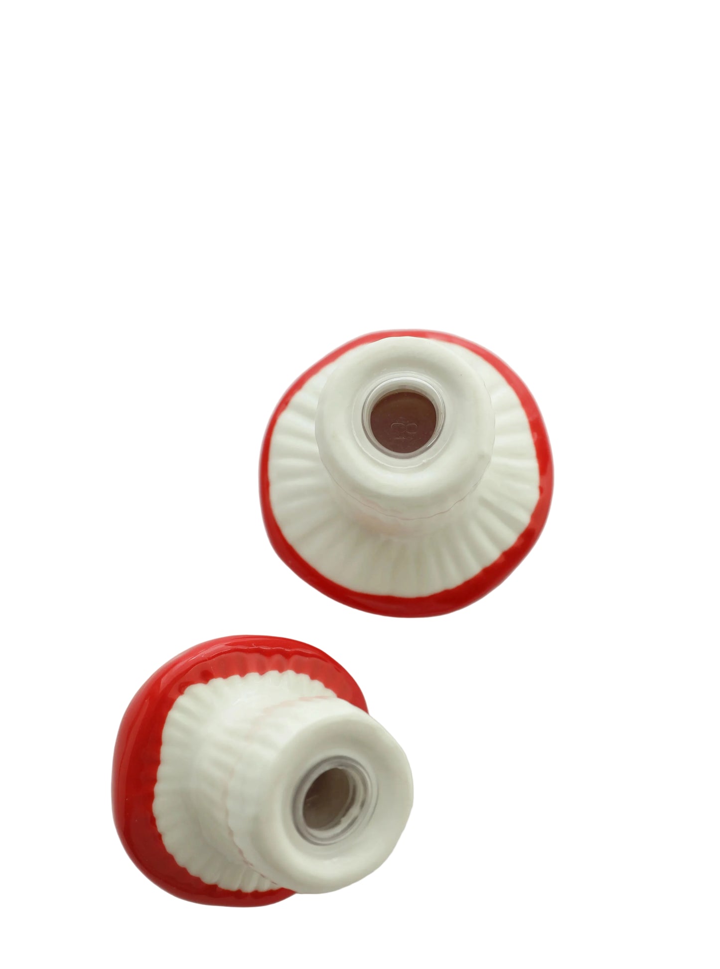 Mushroom Salt and Pepper Shaker Set Hand-painted Ceramic