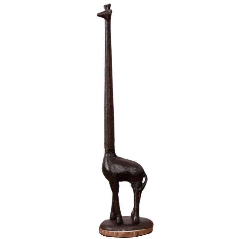 Paper Towel Holder Cast Iron Giraffe