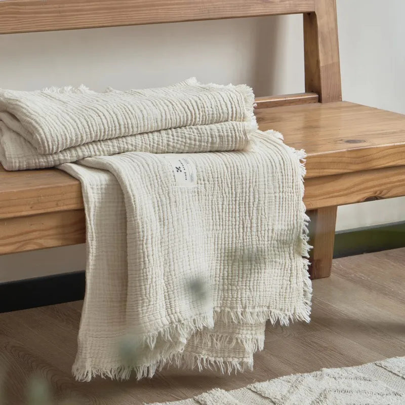 100% Cotton Muslin Blanket | Soft Throw & Bed Blanket Australia