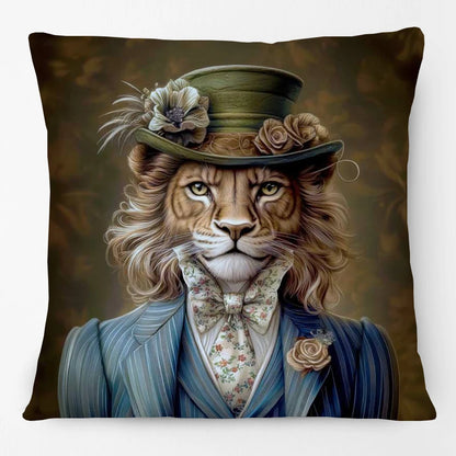 Animal Royalty Cushion Covers 45cm | Regal Animal Portraits & Vintage Style