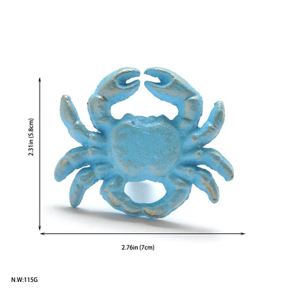 Mediterranean Sea Life Iron Drawer Knobs | Coastal Cabinet Pulls | Seahorse Crab Shell Starfish