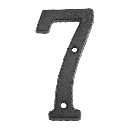 Cast Iron House Numbers 8cm - Door Plate Number Sign Metal