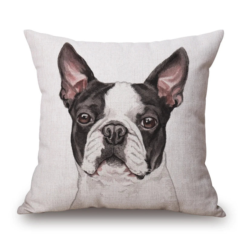 Dog Portrait Cushion Covers | Dalmatian, Boxer, Schnauzer & More | 45x45cm