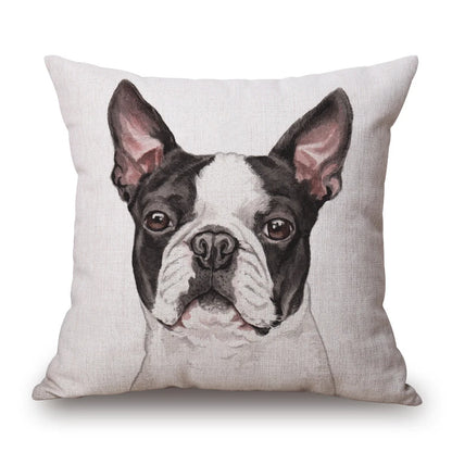 Dog Portrait Cushion Covers | Dalmatian, Boxer, Schnauzer & More | 45x45cm