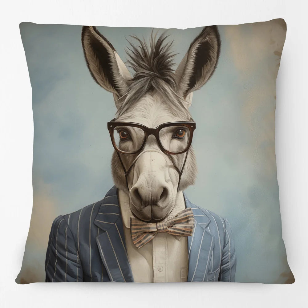 Cushion Cover Vintage Funky Horse Donkey Cow Dog