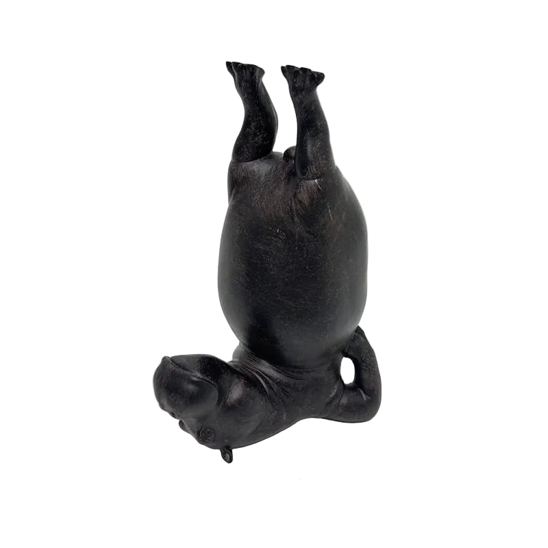 Yoga Hippo Resin Figurine | Zen Pose Animal Sculpture | Funny Home Decor Gift