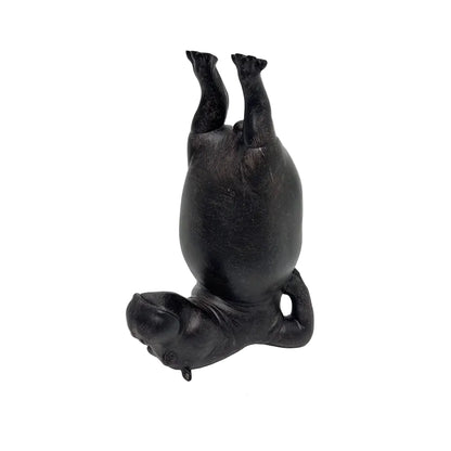Yoga Hippo Resin Figurine | Zen Pose Animal Sculpture | Funny Home Decor Gift