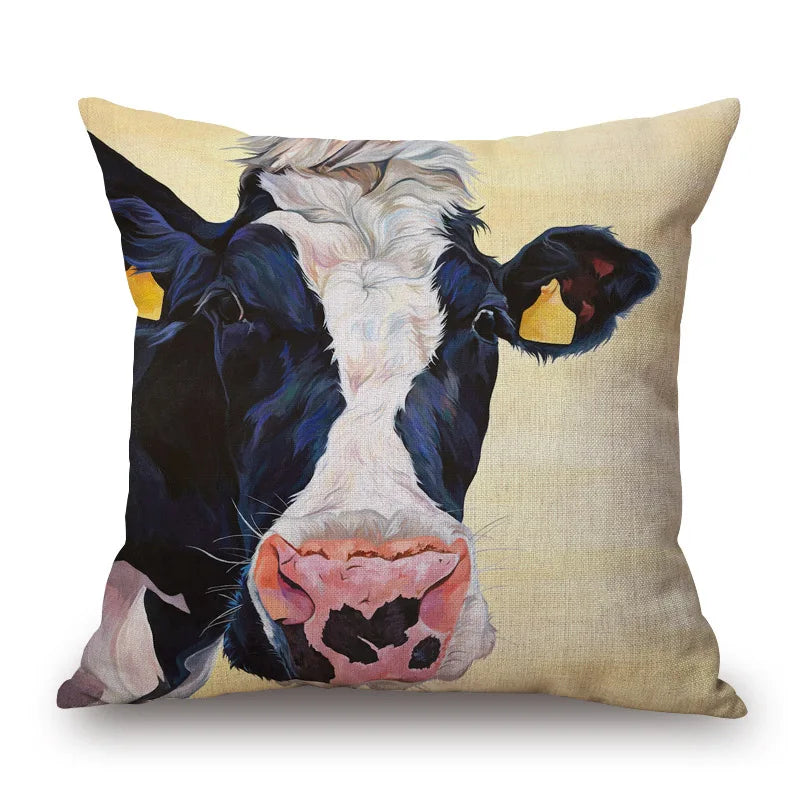 Cow & Cattle Cushion Covers | 45cm Farmhouse Animal Print Range