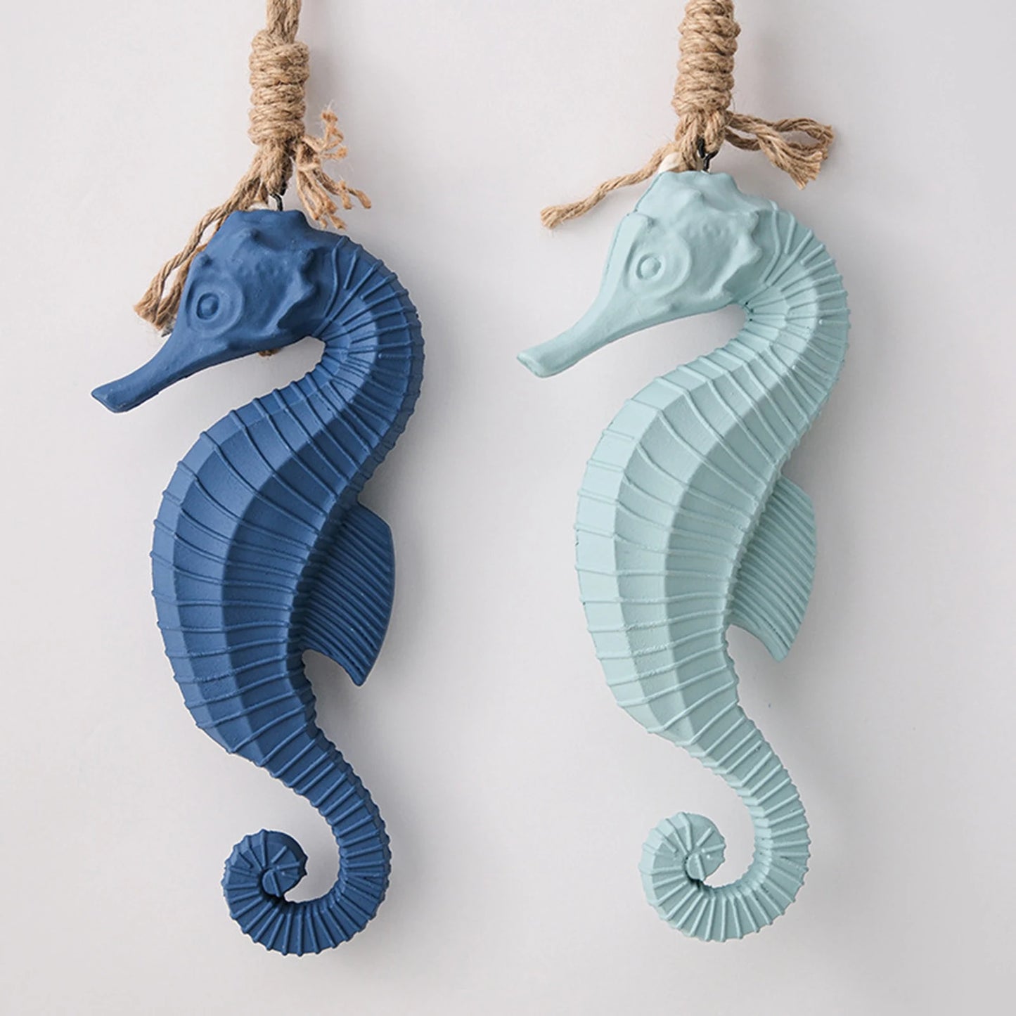 Seahorse Wooden Wall Hanging 27cm - Coastal Beach Decor