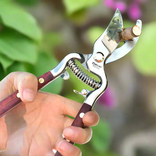 Secateurs Pruning Tool Wooden Vintage Garden - The Renmy Store Homewares & Gifts 