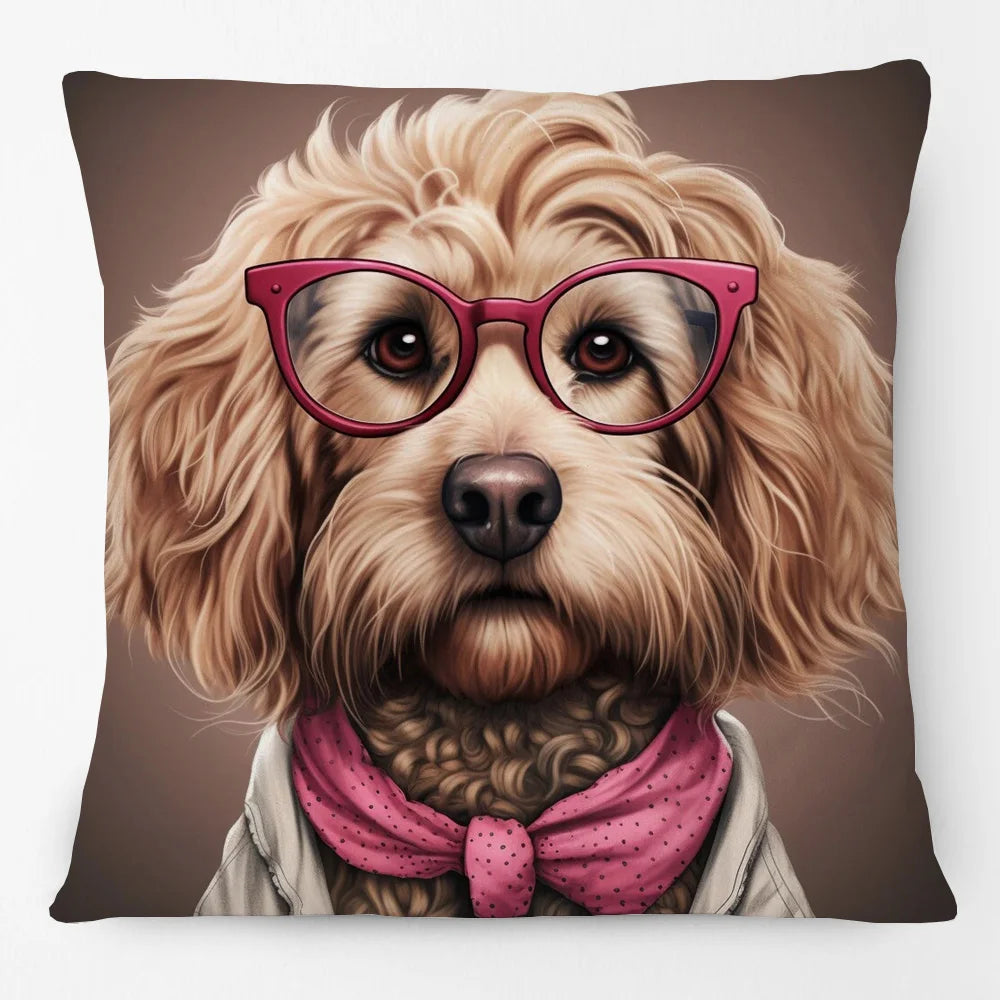 Cushion Cover Vintage Funky Horse Donkey Cow Dog