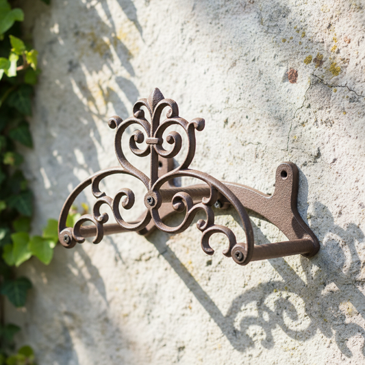 Cast Iron French Garden Hose Wall Holder | Fleur Cottage Vintage Decor
